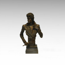 Bustes Laiton Statue Michael Jackson Décor Bronze Sculpture Tpy-899